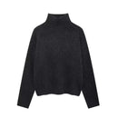 Pull à Col Roulé et Manches sulfpour Femme